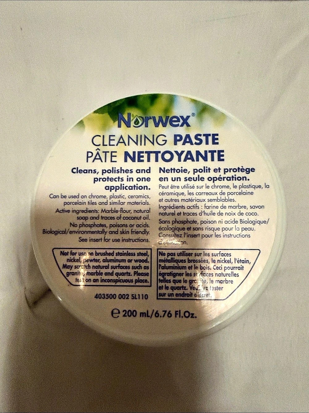 Norwex Cleaning Paste 200 mL New